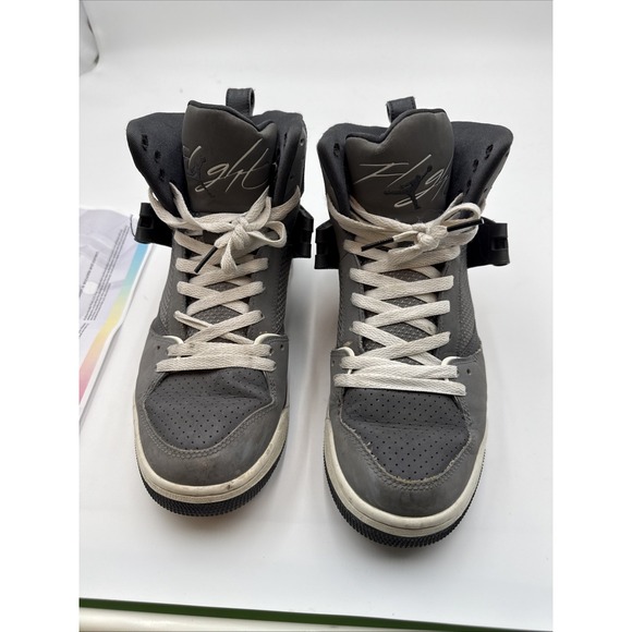 Nike Air Jordan Flight 45 Flight Max Men's Basketball Shoes Gray High Top 9.5 - Picture 1 of 13